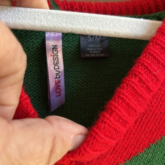 Christmas Elf Knit Poncho Size S/M - Picture 2 of 8